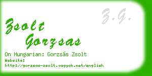 zsolt gorzsas business card